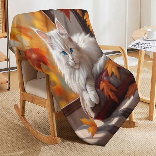 Couverture chat mignon idéale pour canapé et lit confortable - 7