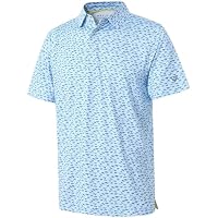 M MAELREG Men's UPF 30+ Dry-Fit Performance Golf Polo Shirts (various) only