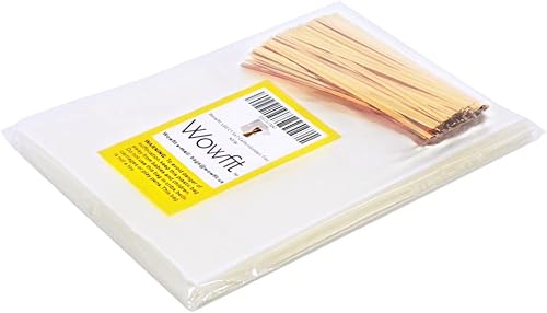 Miniatura 8 de Wowfit 100 bolsas de celofán plano transparente de 5 x 7 pulgadas con lazos dorados de 4 pulgadas, embalaje de celofán para donas, galletas, dulces