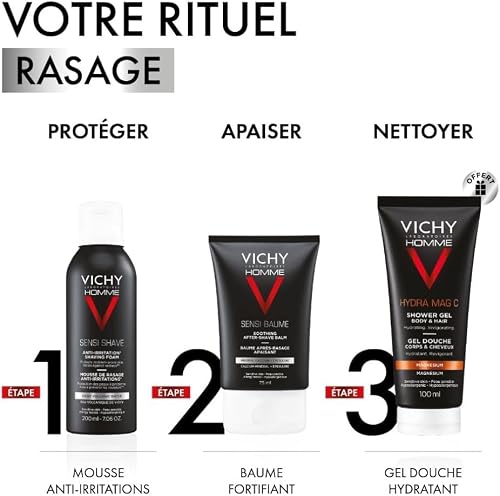 Vichy Homme Hydra Mag C+ Shower Gel 200ml - 6