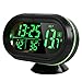 Vinmax Multi-Functional Car Digital Clock Alarm Thermometer Voltmeter LCD LED Auto Temperature Gauge Monitor DC 12V-24V