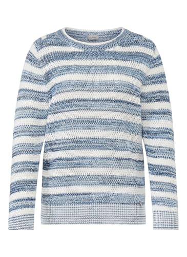 Rabe Pullover Gestrickter Ringel in Dunkelblau für Damen