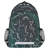 Fzsopd Milky Way Galaxy Sky Backpack with Chest Strap for Women Men Casual Daypack Bag Lightweight Rucksack for Travel Hiking Work