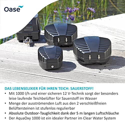 OASE 37125 Teichbelüfter AquaOxy 1000 | Sauerstoffversorgung | Belüfterpumpe | Belüfter | Sauerstoffanreicherung