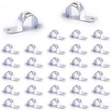 30-Pack 3/4" EMT Conduit Straps - Zinc Plated Steel Single Hole Clamps for Electrical Metallic Tubing