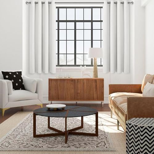 Image of DWCN Blackout Curtains for Bedroom Living Room 42 x 63 Inch 2 Panels Ivory