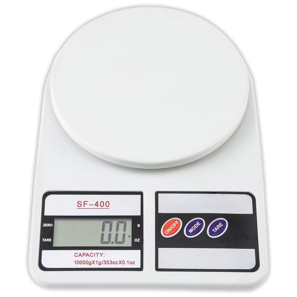 EOS- BUILDING TRUST Digital Kitchen Weighing Scale & Food Weight Machine for Health, 10kg X 1gm, Fitness, Home Baking & Cooking, White. for Domestic Use Only (SF400) | 2 Batteries Included-image-29