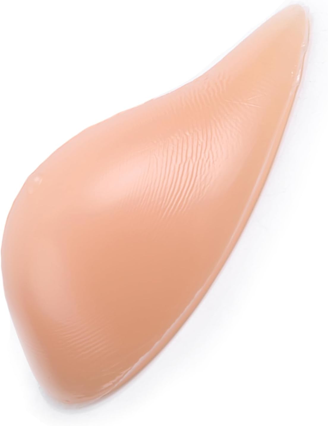 Teardrop Silicone Breast Spiral Concave Bra Pads Soft Realistic Self-Adhesive Invisible Breast Enhancers for Mastectomy Transgender Cosplay(150g, Right Side Only)