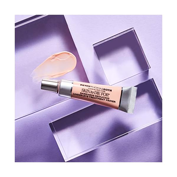 Peter Thomas Roth Skin to Die For Darkness-Reducing Under-Eye Treatment Primer, Helps Visibly Diminish the Look of Darkness, Puffiness and Signs of Aging, Universal Vanishing Tint for All Skin Tones