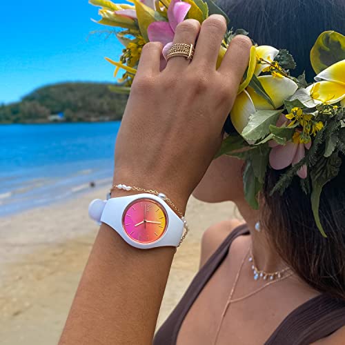 Ice-Watch Womens Analogue Quartz Watch With Silicone Strap 15750 #TOP6