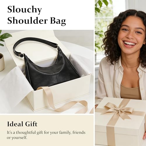 Bolso Hobo Tote para Mujer de Cuero Vegano Plegable miniatura 7