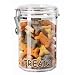 Oggi 8311 Acrylic Airtight 51-Ounce Pet Treat Canister with Treats and Paws Motif -Food Storage Container