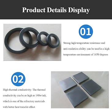 Silicon Carbide Ceramic Sheet 2020Mm, Silicon Carbide Square Plate Thickness 3/5Mm Suitable for Aerospace and Chemical Industries,20203mm(20x20x5mm)