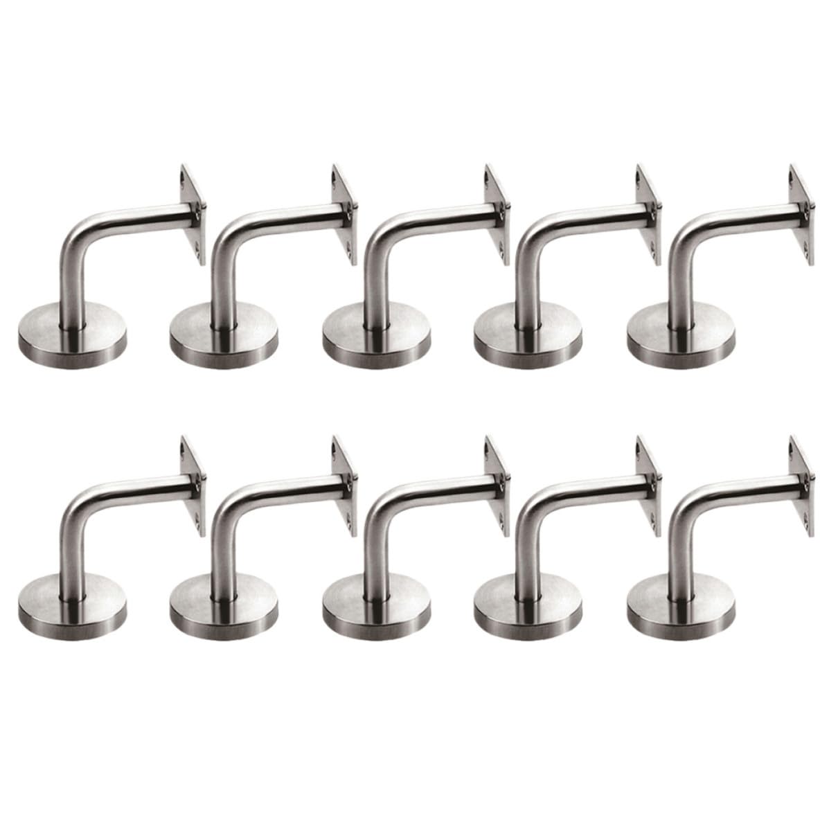 Acero Inoxidable Soporte de Pasamanos 10 Piezas Sólido