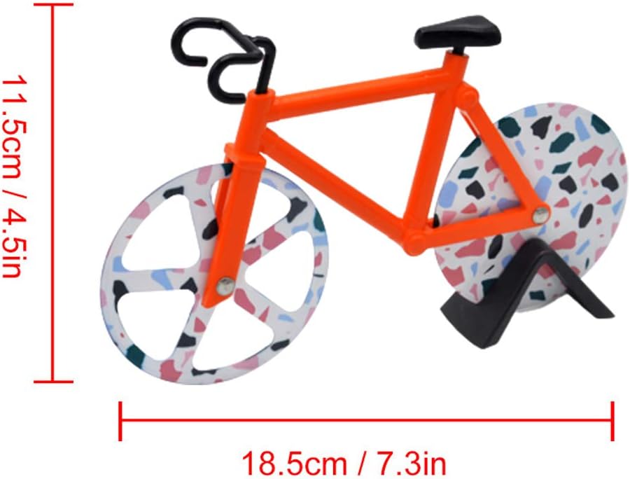Cuisine Et Maison Roulettes A Pizza Guillala Coupe Pizza De Velo Roue De Coupe Antiadhesive Coupe Pizza De Velo Avec Support Pour Cadeau De Gadget De Cuisine Cool Couteaux Et Ustensiles De Cuisine