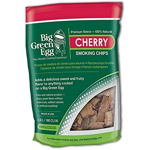 Big Green Egg - Premium Kiln Dried Cherry Wood Smoking Chips Cover