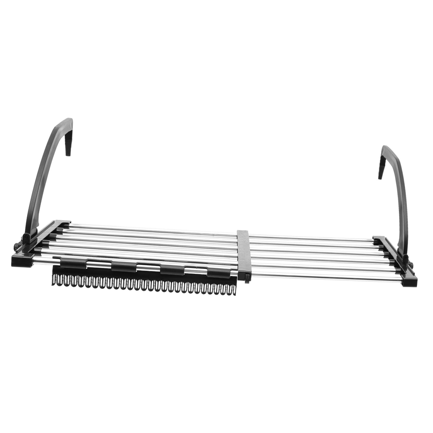 Stendibiancheria Portata da Acciaio in Balcone Biancheria e Inossidabile Salvaspazio Pieghevole 42-73cm Elevata per Guanti Leggera Lavanderia