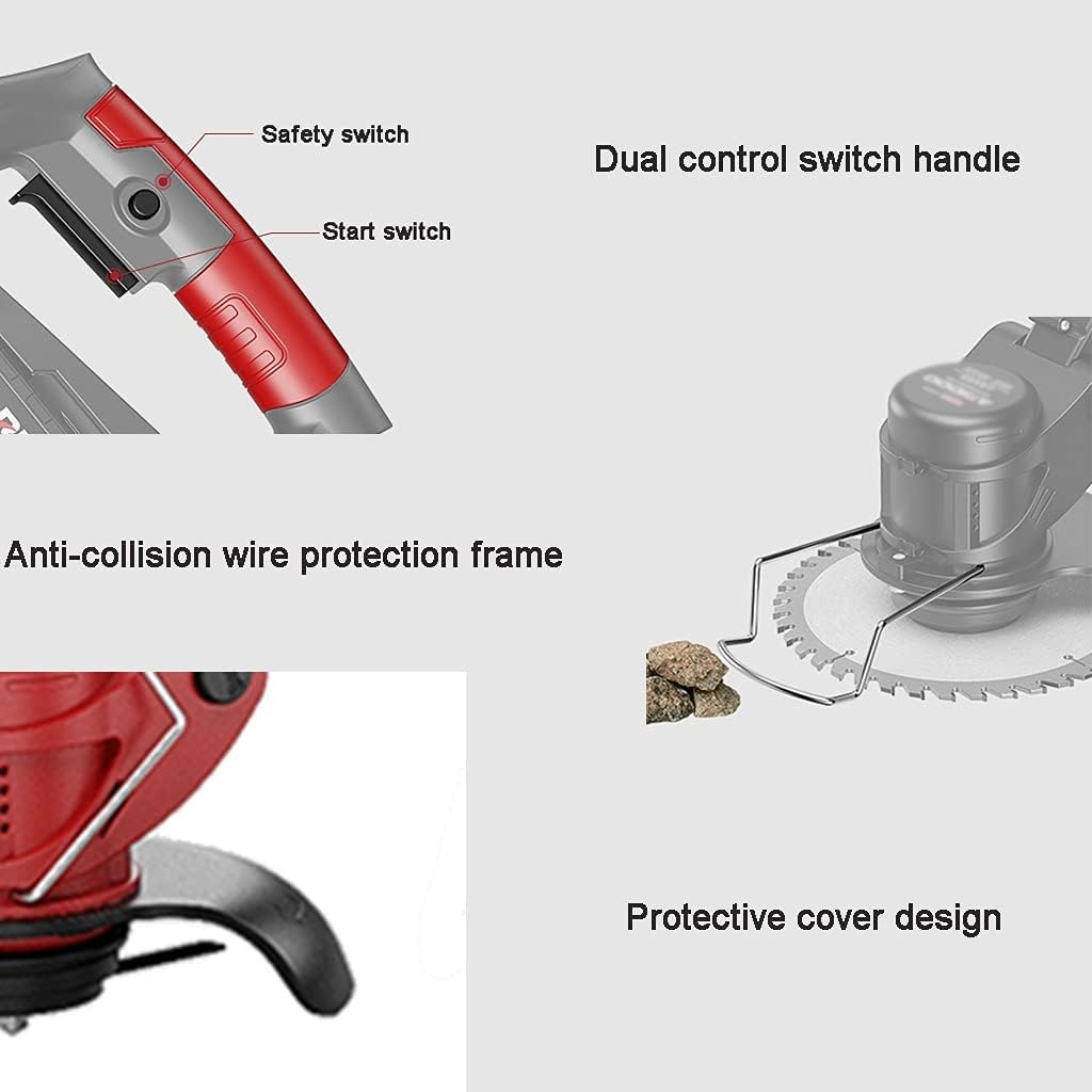 Edger Edger Lawn Tool Garden Retractable Lawn Trimmer Outdoor Grass Cleaning Trimmer 600W Motor Power 21V/7500mAh 15000mAh 22500mAh Lithium Battery (Black 21v/22500mah)