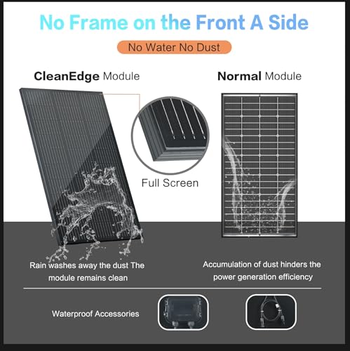 image for STAR Solar Panels 100 Watt 10BB Monocrystalline 12V/24V Solar Panel fo