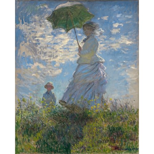 Toile Monet decoration murale salon moderne et lumineux 127 cm