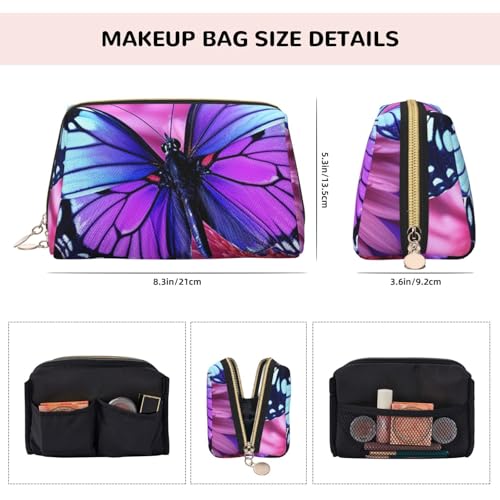 Pochette de maquillage étanche à fermeture éclair dorée - 5