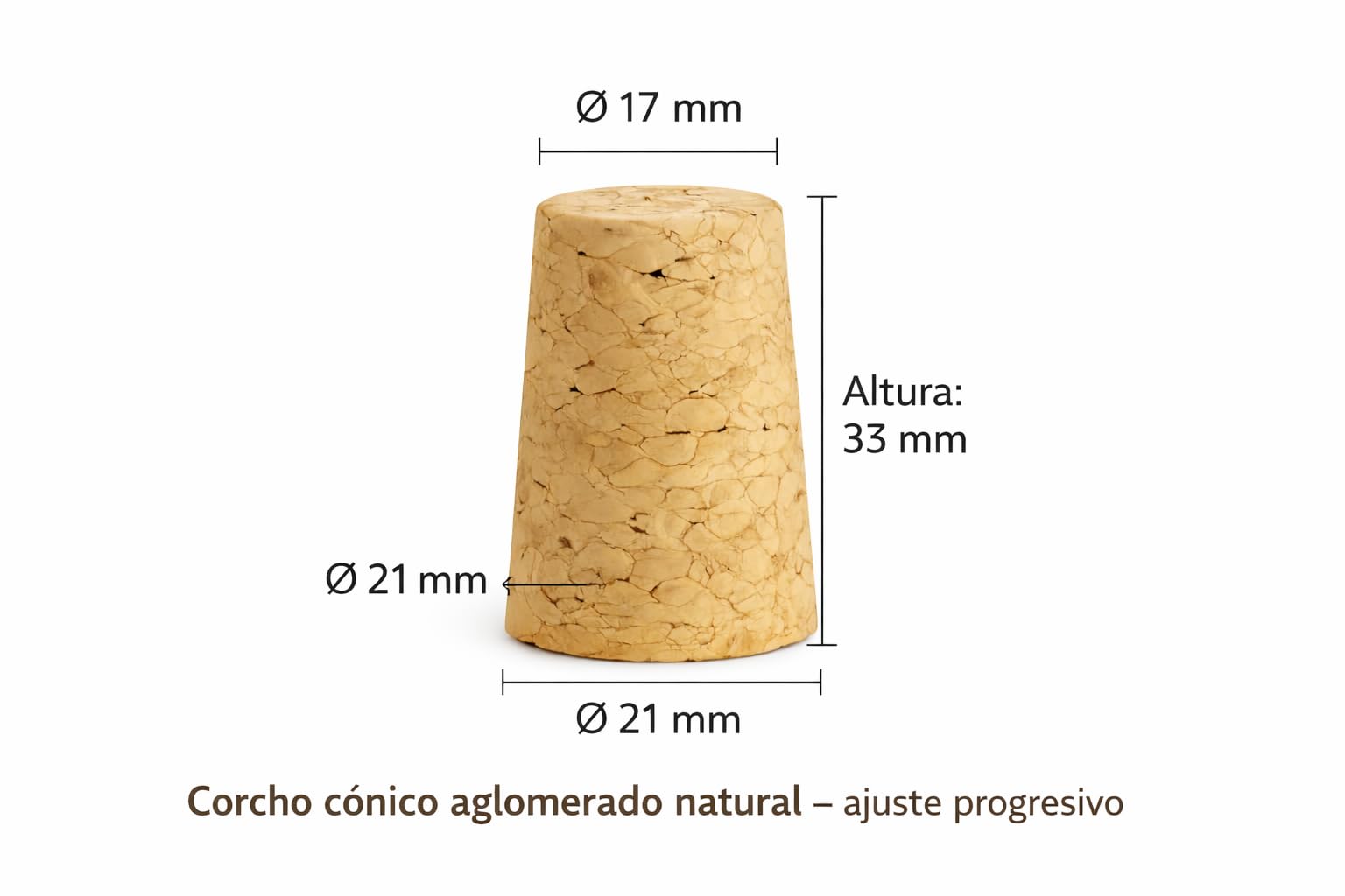 Taninea Botellas Cristal Vacías para Vino 750 ml Blanca/Transparente con Corcho Cónico Natural – Pack 12 – Tipo Bordelesa – Reutilizables para Vino Casero, Licores, Aceites y Vinagres — view 6