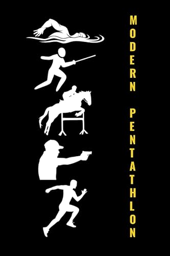 Modern Pentathlon: Olympic Sports Blank Lined Journal Notebook Diary