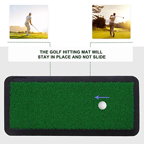 CLISPEED Tapete de Golfe Portátil de Treinamento de Prática de Golfe Realista Tapete de Lançamento d