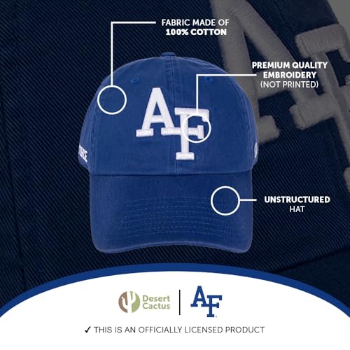 Gorra bordada ajustable Adulto azul miniatura 4