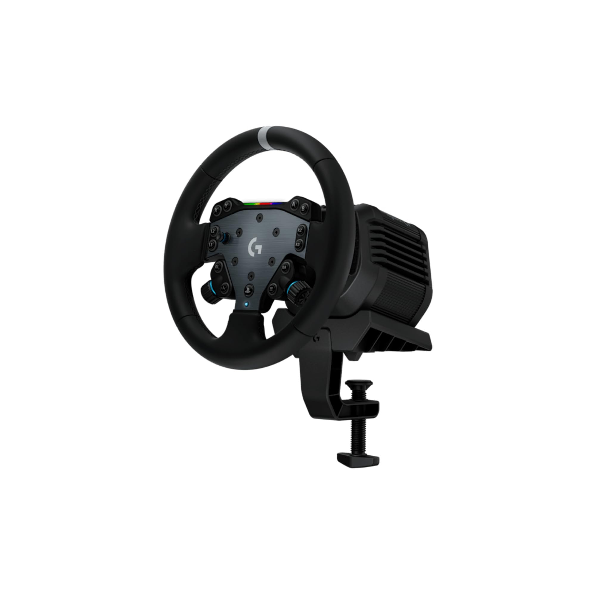 Logitech G RS50 System, 3-szt zestaw do symulatorów wyścigów | PS5/PS4/PC, Brytyjska wtyczka zasilania - Czarny