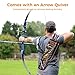 Chewtoyo Compound Bow Carry Bag & Arrow Quiver, Archery Accessory Case with Multiple Pockets, Protective Layered Bow Case, Adjustable Straps for Portable Transport
