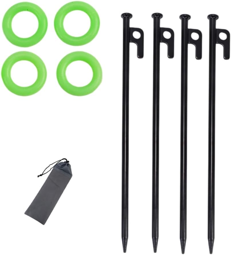 Camping Tent Ground Pegs with Tapered Tip Weatherproofed Tent Stakes for Enhancing Stability