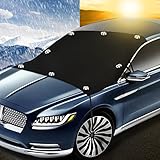SPEEDWOW Car Windshield Snow Cover Ice Frost Guard Protector Elastic Hooks Magnetic Fits most Cars...