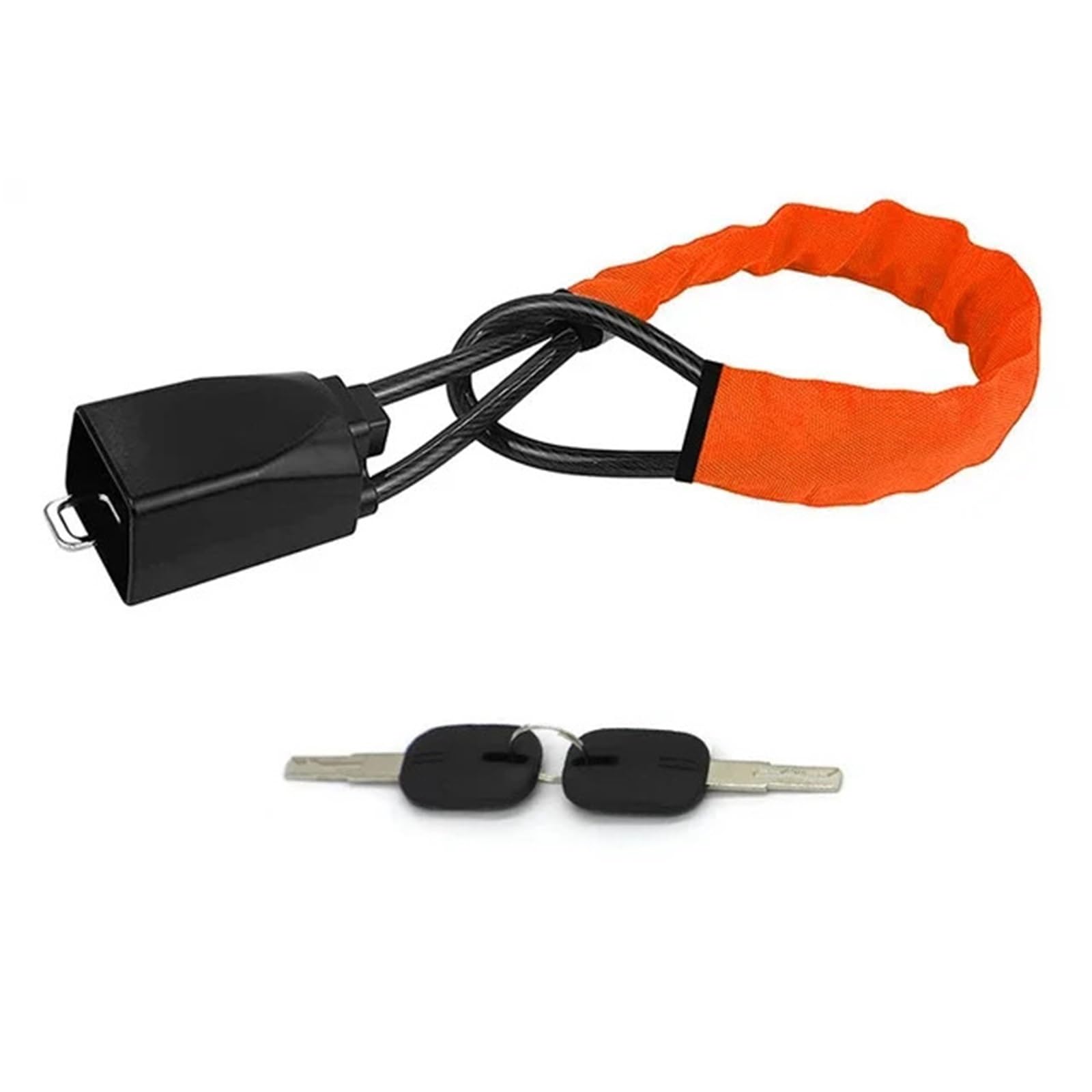 Car Steering Wheel Lock Seat Belt Lock, Universal Steering Wheel Lock with Seat Belt Buckles Multicolor for Trucks s RVs(Orange)
