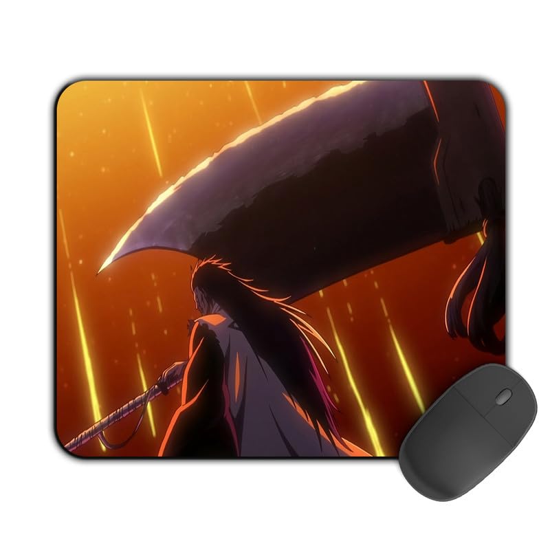 Image of Printed Designer Mouse Pad Kenpachi Bankai (200MM X 240 X 3MM) Enhance Gaming and Work Performance Comfortable and Precise Non-Slip Water Proof Bleach Mouse Pad.