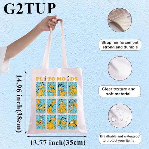 Bolsa Tote de Lona con Dibujo Divertido de Perro miniatura 4