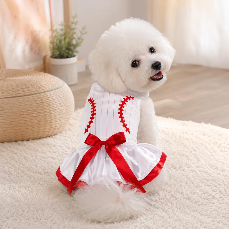 Robe de baseball pour chien idéale pour les sorties au parc en été - 4