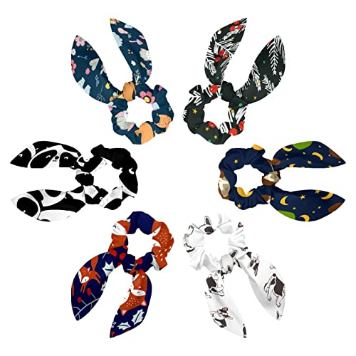 Chouchous pour cheveux avec ruban long et motifs vacances