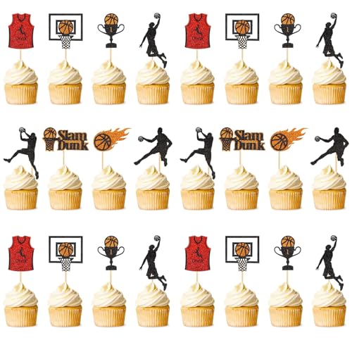 24 Stück Tortendeko Basketball,Geburtstag Basketball Cupcake Toppers Glitter Basketball Kuchen Topper Ball Schuss Cake Topper,Basketball Tortenaufleger für Tischdekoration 24 Stück Tortendeko Basketball,Geburtstag Basketball Cupcake Toppers Glitter Basketball Kuchen Topper Ball Schuss Cake Topper,Basketball Tortenaufleger für Tischdekoration