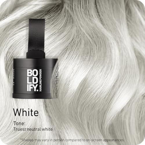 Image of BOLDIFY Hairline Powder - Water-Resistant Root Touch Up Hair Color for Gray Coverage - 24-Hour Stain-Proof, Mess-Free Hair Powder for Thinning Hair
