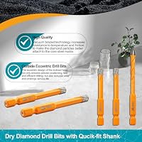 EXFEIN Diamant-Fliesenbohrer & Hartmetall-Mauerbohrer 5er-Set - 5x6mm Präzisionsbohrer für Fliesen, Keramik, Marmor, Mauerwerk – Ansicht 3