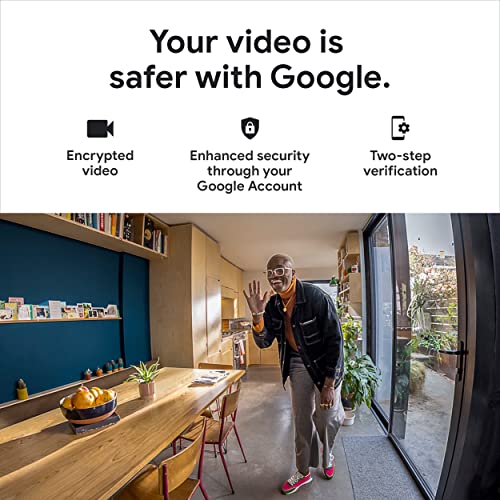 Image of Google Indoor Nest Security Cam 1080p (Wired) - 2nd Generation - Snow,(Pack of 4)
