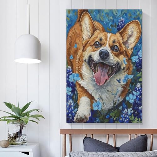 Impresiones lienzo para dormitorio de poster perro 50x75 5