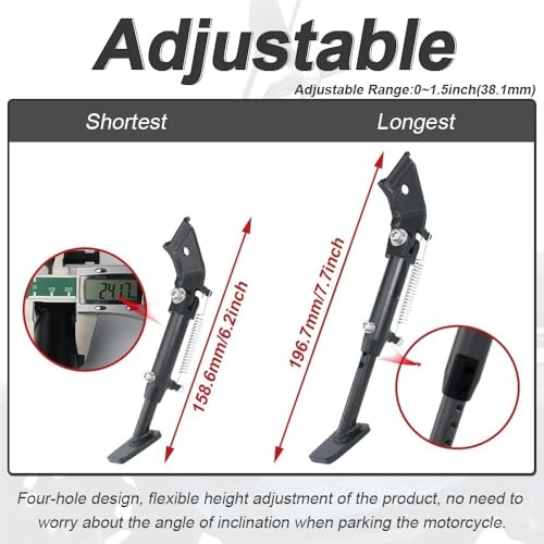 Béquille support réglable pour moto Zoomer avec base antidérapante - 5
