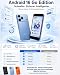 invens TK02 Smartphone Ohne Vertrag Günstig, Android 16 Go Handy, 5,0 Zoll, 9GB RAM (3+6) + 32GB ROM, 4G LTE, Dual SIM + TF 256GB, 8MP + 5MP Kamera, Abnehmbarer Akku, USB-C, 3,5 mm, Orange