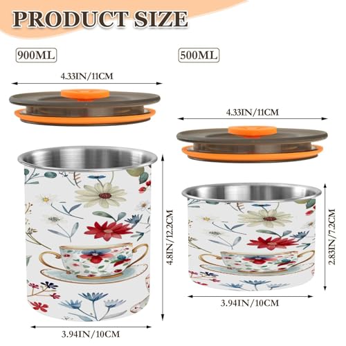 Contenedor de Café Hermético de Acero Inoxidable Qilmy 30oz miniatura 3
