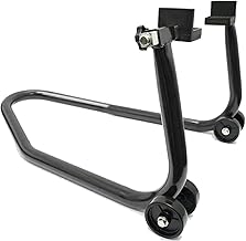 ToolsIsland Bike Stand, Maintenance Stand, Rear, Single Thick Pipe Finish (Black, L-Shape) TD7002-B