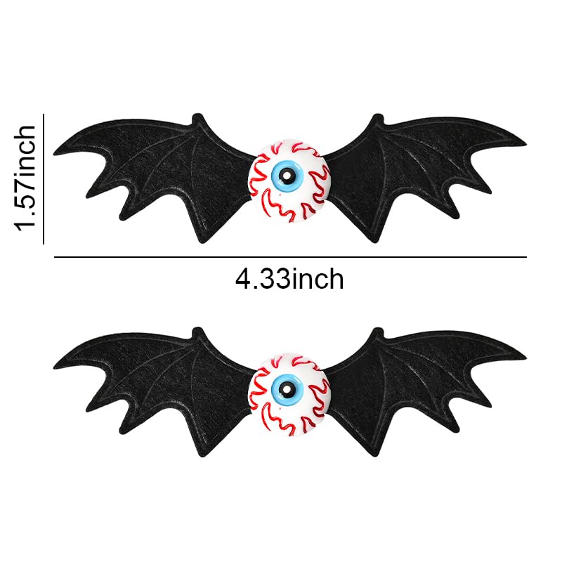 Miniatura 6 de Pinzas para el cabello de Halloween con alas de murciélago para mujeres, horquillas de Halloween para niñas, accesorios para el cabello para