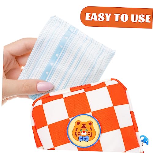 ULTECHNOVO Bolsa De Armazenamento De Toalhas Da Tia Bolsa De Período Compacto Botão Período Suporte