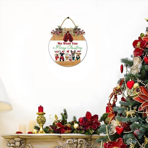 TYmall-Christmas Dog Sign-Funny Front Porch Decor